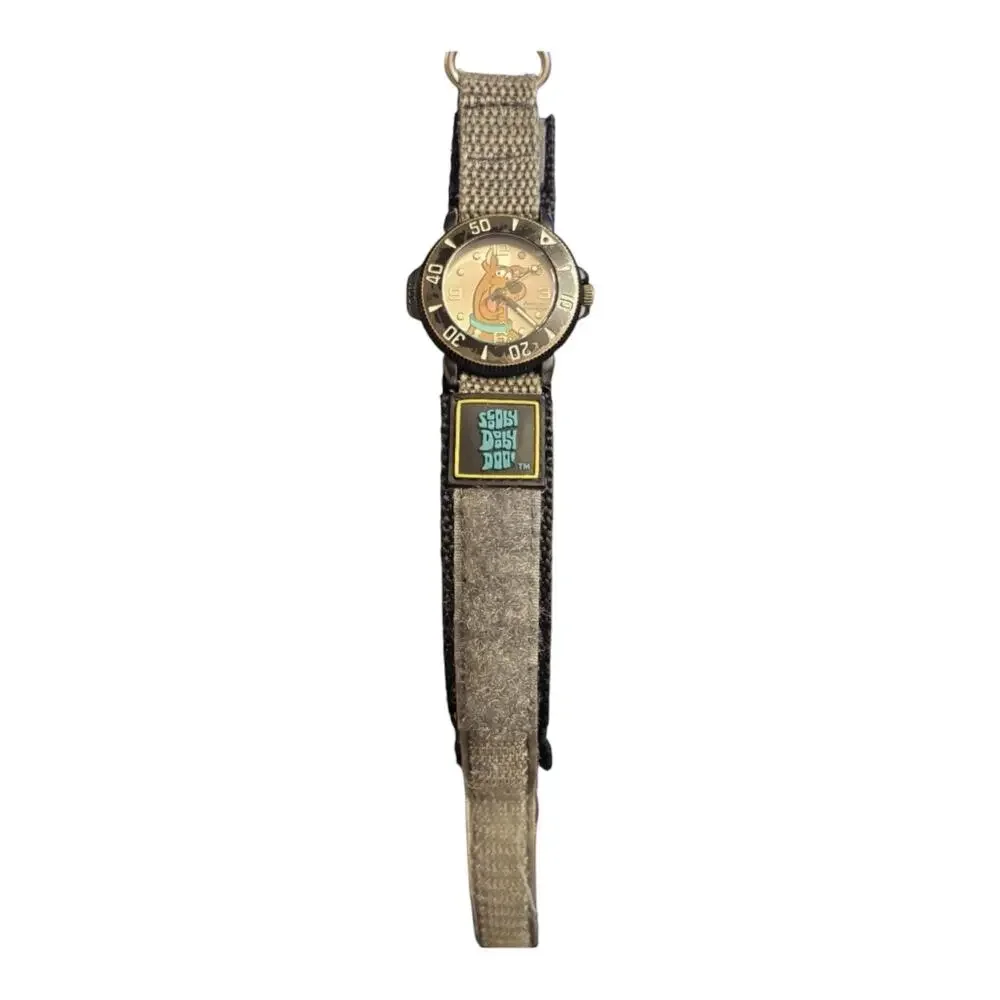 Vintage 90s ARMITRON Scooby Doo Watch Nylon Strap 2100/150 Quartz 31 mm
